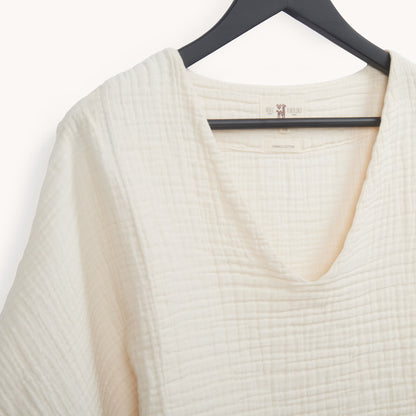 POKOLOKO Crinkle Crop Top #color_crinkle-cream