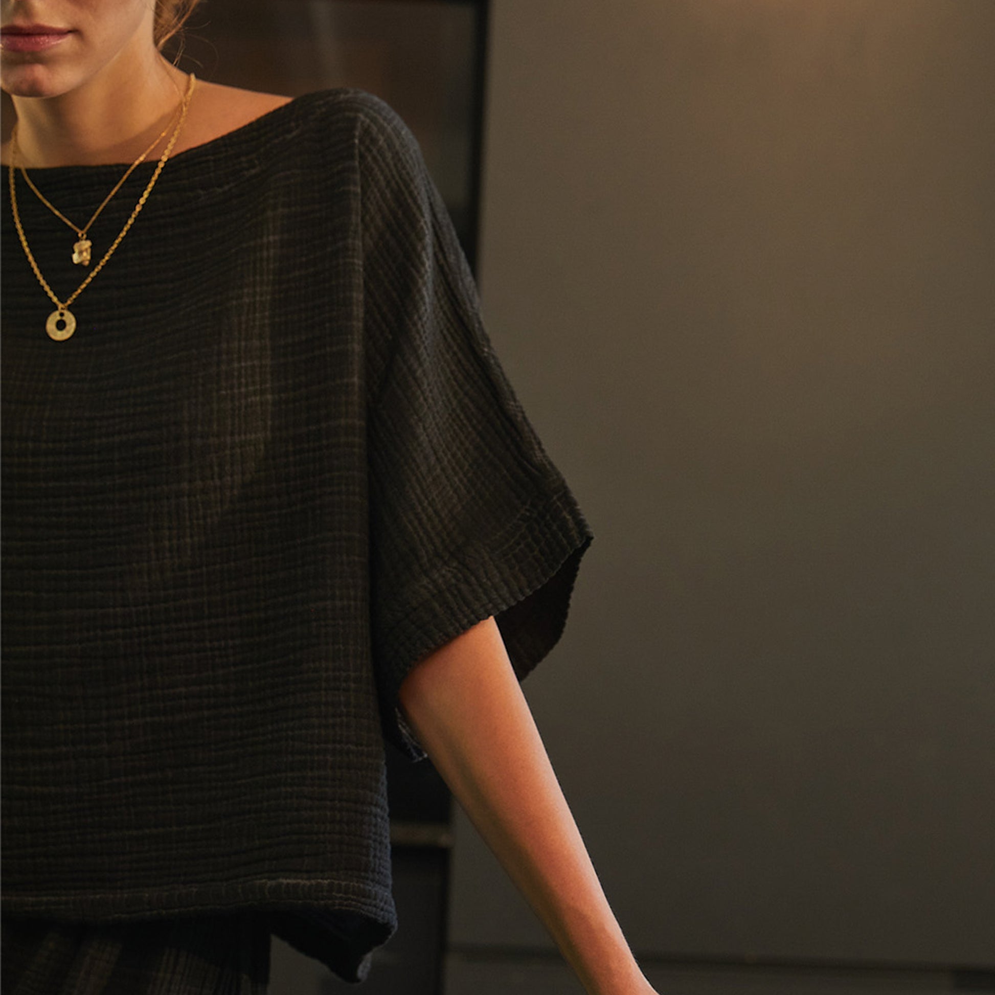 POKOLOKO Crinkle Boat Top #color_crinkle-black