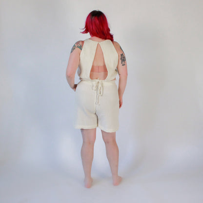 POKOLOKO Crinkle Relaxed Shorts #color_crinkle-cream