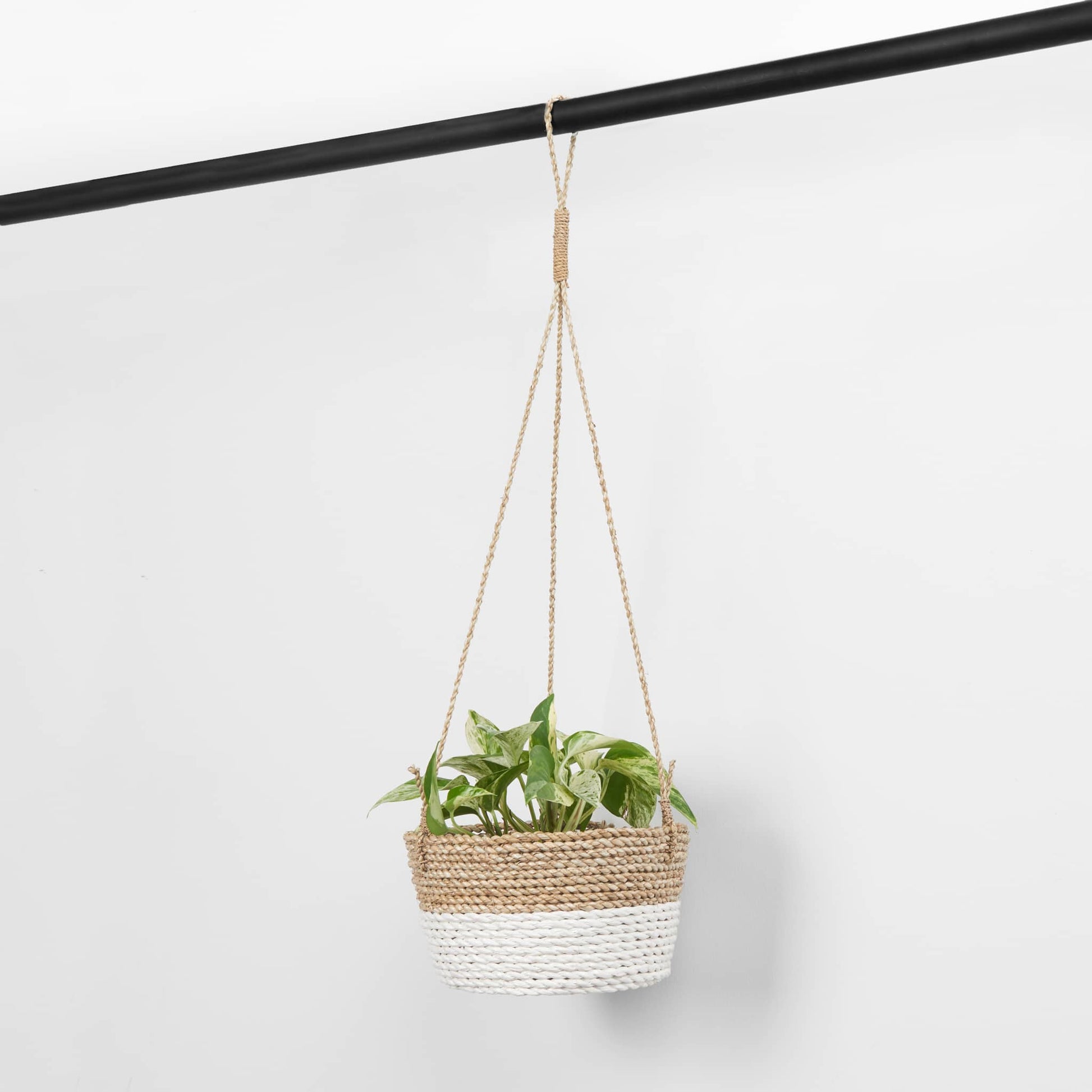 POKOLOKO Classic Hanging Basket #color_white-natural