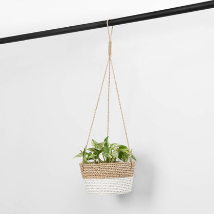 POKOLOKO Classic Hanging Basket #color_white-natural