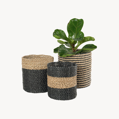 POKOLOKO Plant Basket #color_black-natural