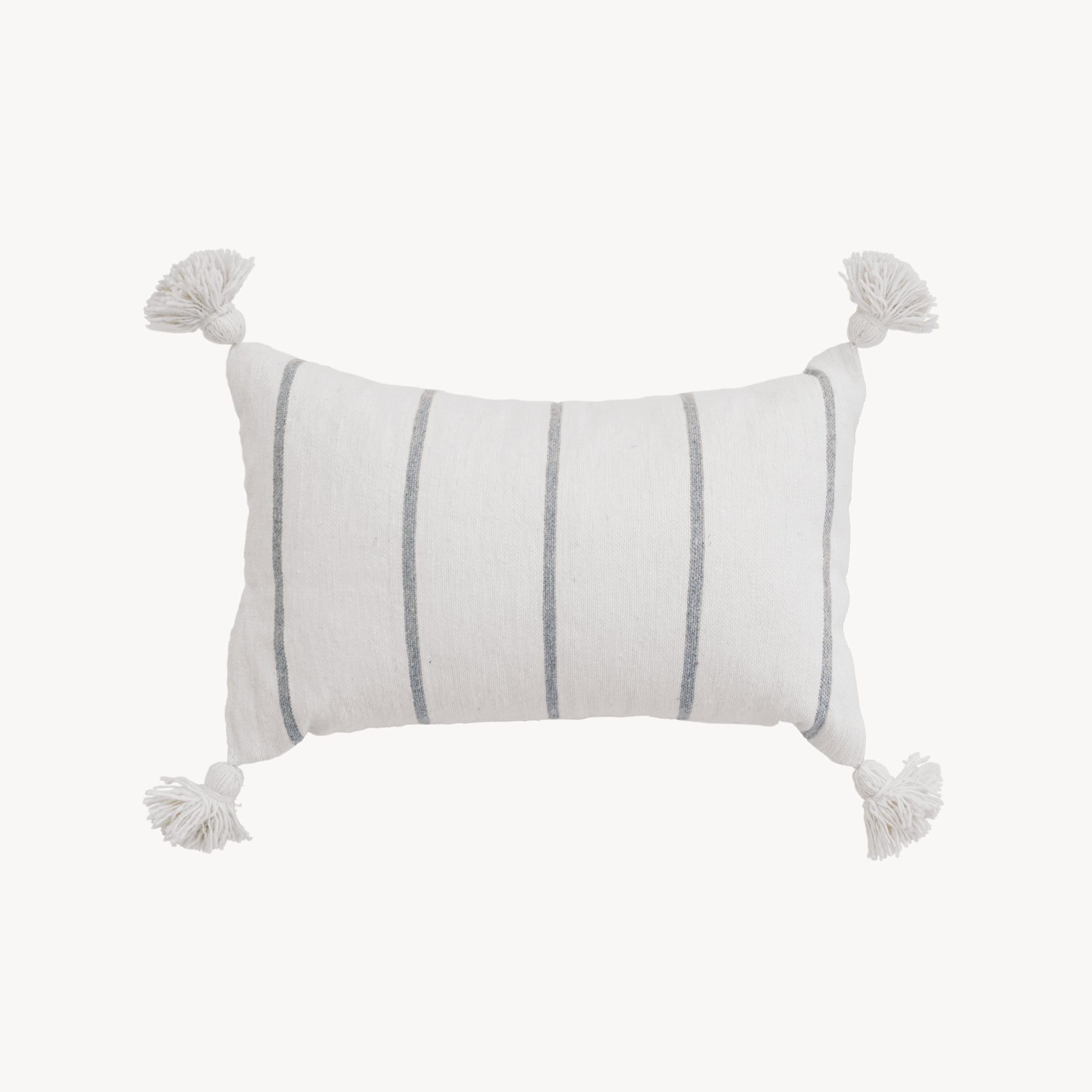 POKOLOKO Classic Light Grey Moroccan Pillow - 14x22" #color_classic-light-grey