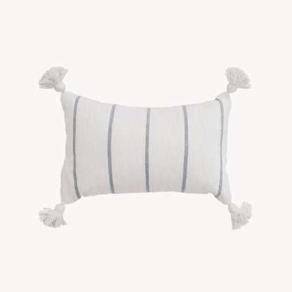 POKOLOKO Classic Light Grey Moroccan Pillow - 14x22" #color_classic-light-grey