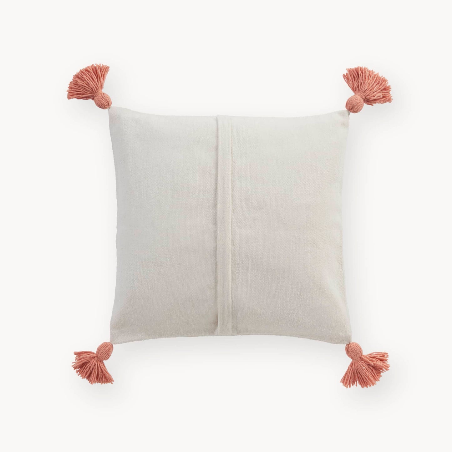 POKOLOKO Moroccan Pom Pom Pillow - 20x20 #color_coral-pom