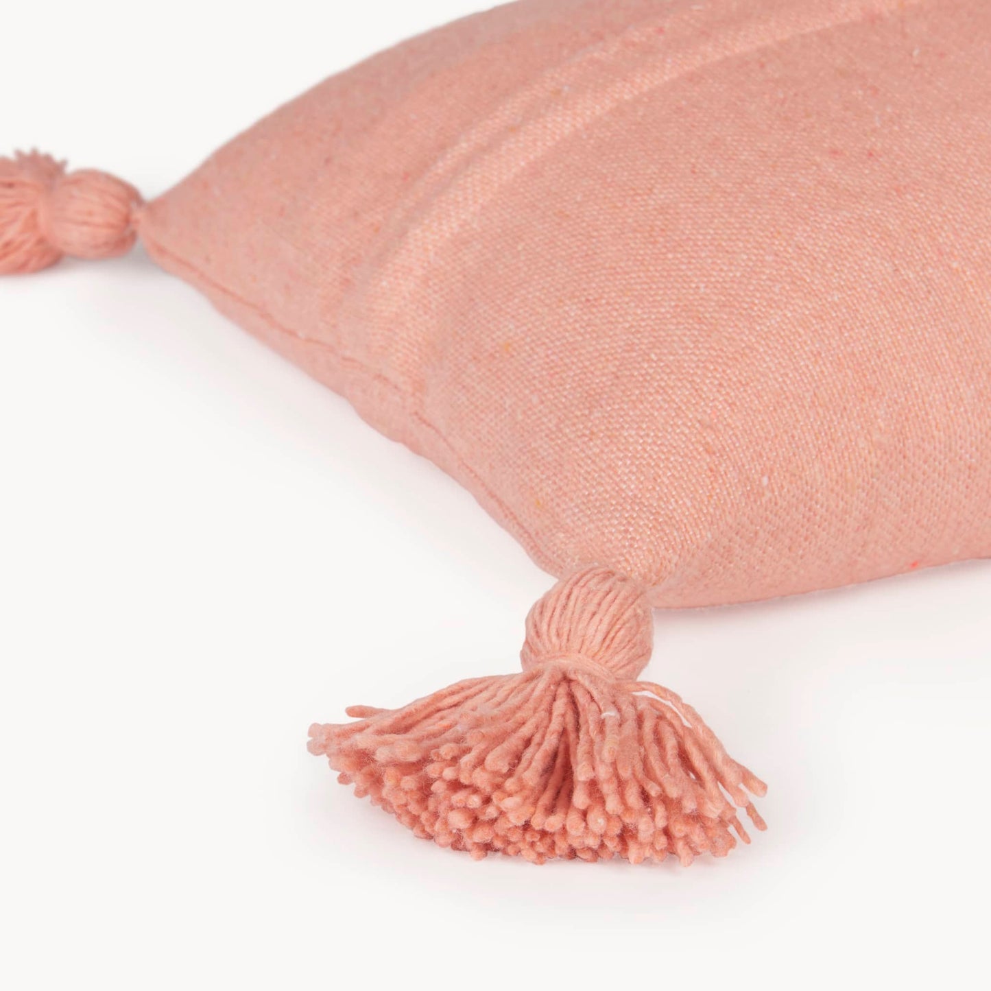 Solid Coral Moroccan Pillow Case -  14x22