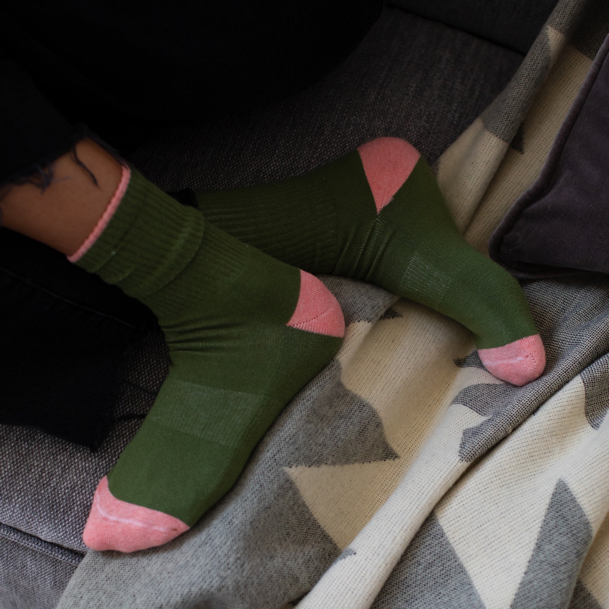 POKOLOKO Heel Toe Socks - Pack of 2 #color_mountain-trails