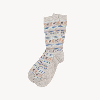 POKOLOKO Print Socks #color_grey-print