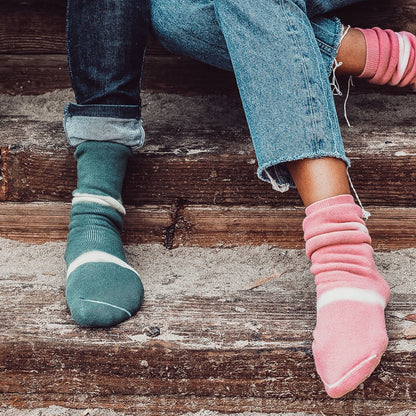 POKOLOKO Pima Terry Tie Dye Socks #color_khaki-tie-dye