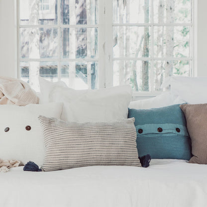 POKOLOKO Tara Lumbar Pillow #color_tara-pewter-mauve