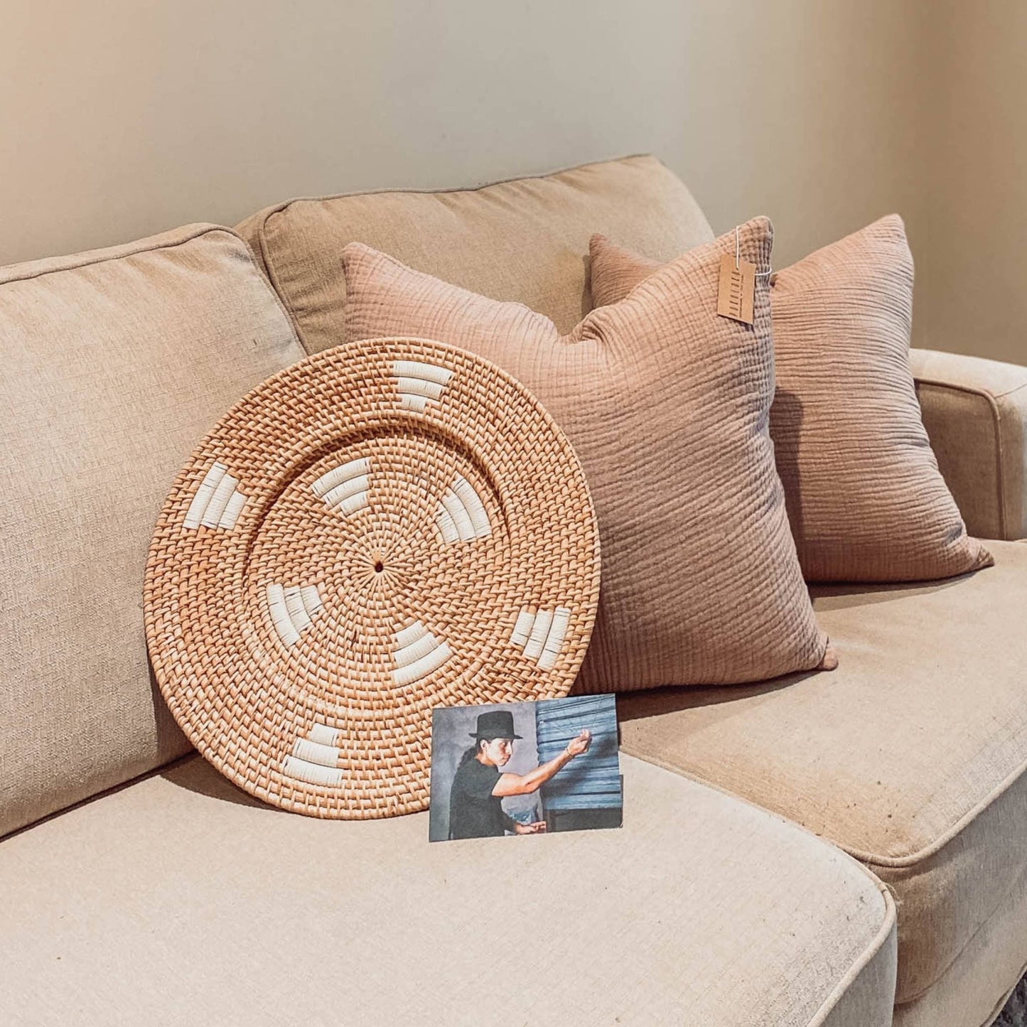 POKOLOKO Rattan Wall Plate #color_plate-natural