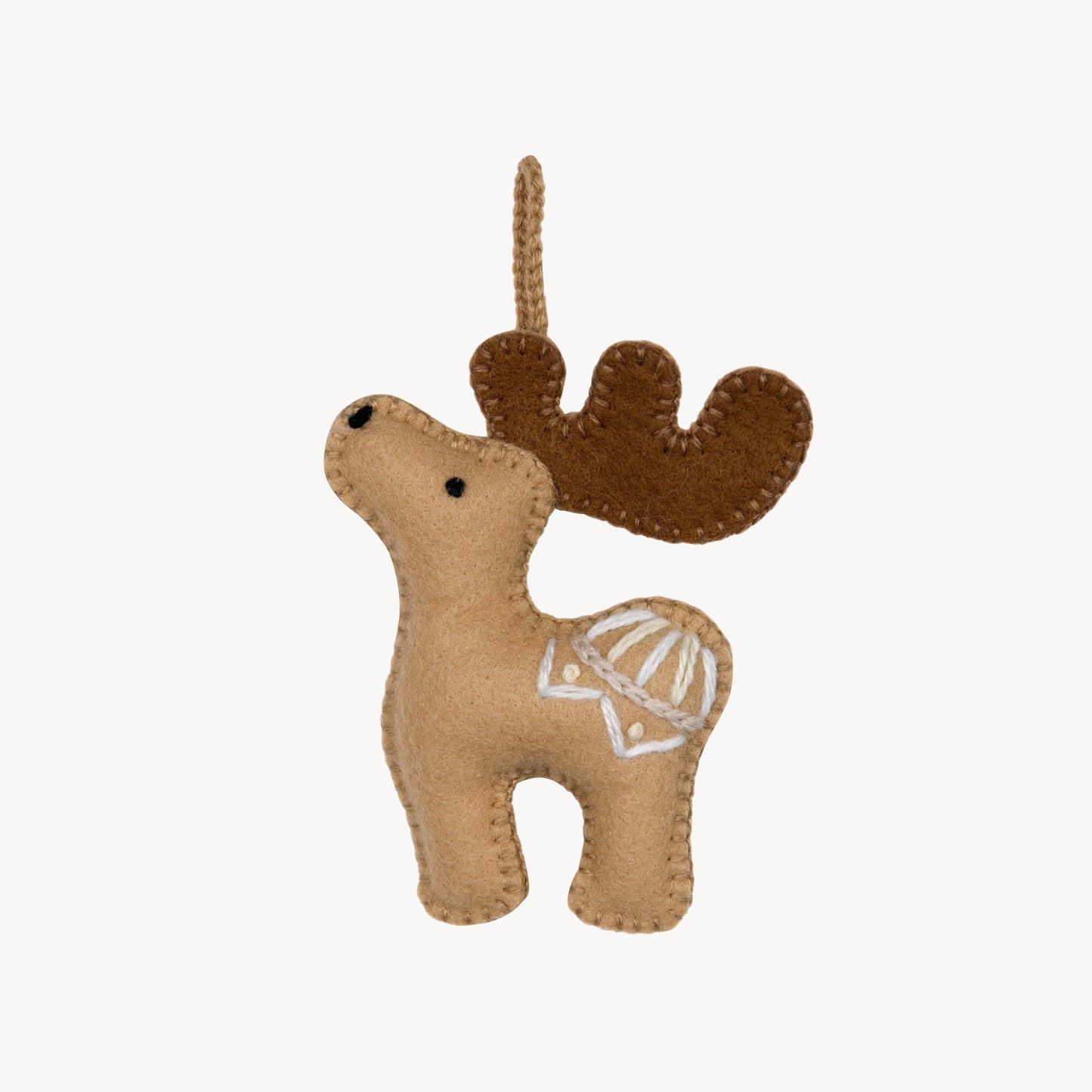 POKOLOKO Hand-Embroidered Ornament #color_moose