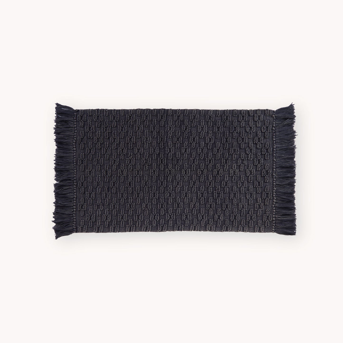 POKOLOKO Diamond Cotton Floor Mat #color_charcoal-diamond