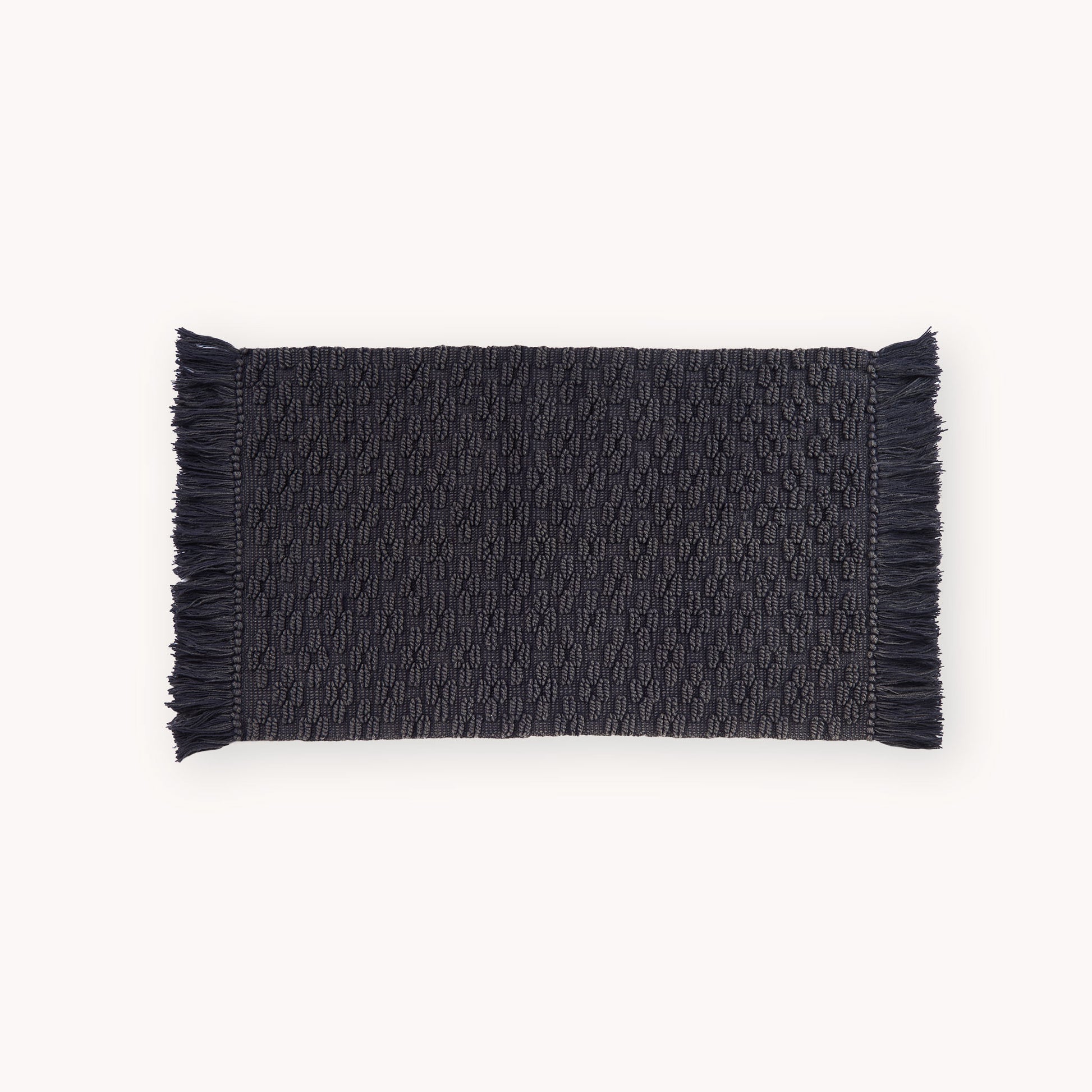 POKOLOKO Diamond Cotton Floor Mat #color_charcoal-diamond