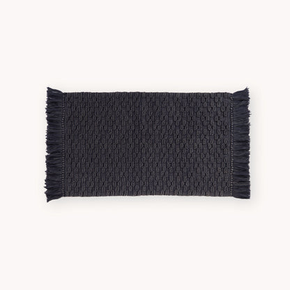 POKOLOKO Diamond Cotton Floor Mat #color_charcoal-diamond