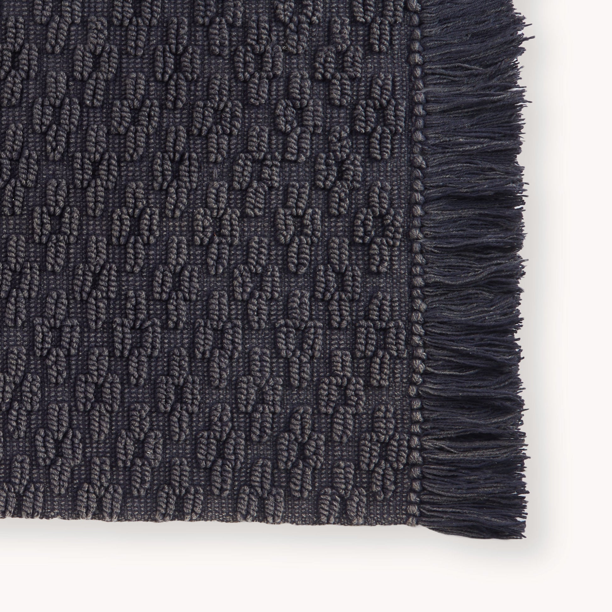 POKOLOKO Diamond Cotton Floor Mat #color_charcoal-diamond