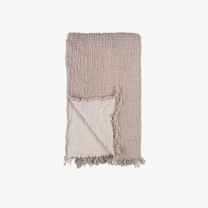 POKOLOKO Crinkle Bed Covers #color_fawn-beige-crinkle