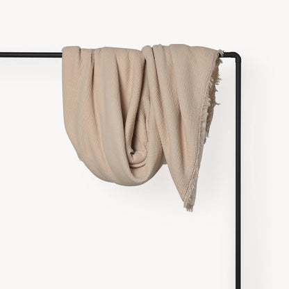 POKOLOKO Crinkle Fleece-Lined Throw #color_crinkle-beige