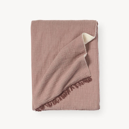 POKOLOKO Crinkle Fleece-Lined Throw #color_crinkle-shell