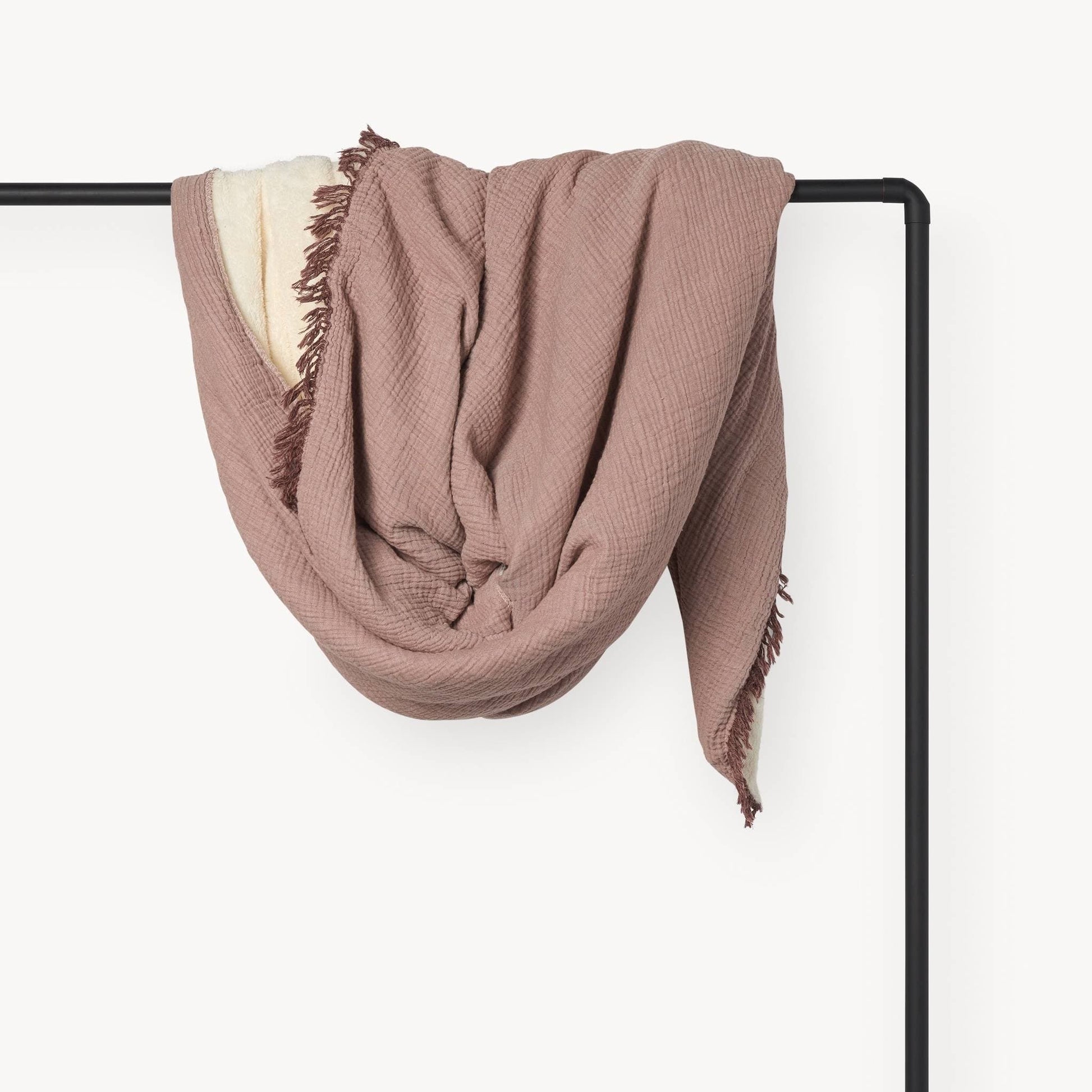 POKOLOKO Crinkle Fleece-Lined Throw #color_crinkle-shell