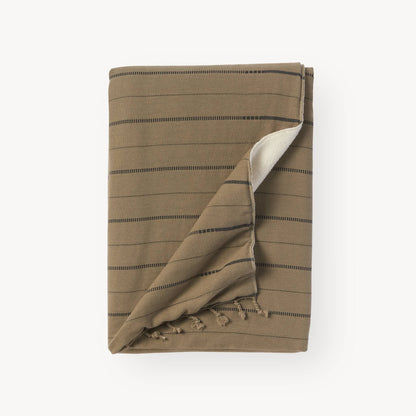 POKOLOKO Irena Fleece-Lined Throw #color_irena-bark