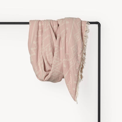 POKOLOKO Atlas Fleece-Lined Throw #color_atlas-pastel-pink