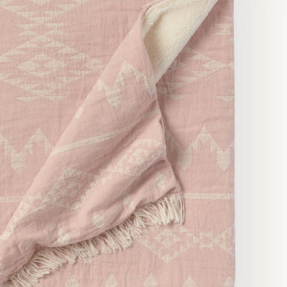 POKOLOKO Atlas Fleece-Lined Throw #color_atlas-pastel-pink