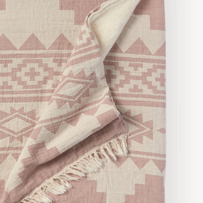 POKOLOKO Atzi Fleece-Lined Throw #color_shell-atzi