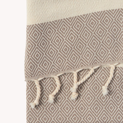 POKOLOKO Diamond Hand Towel #color_dune-diamond