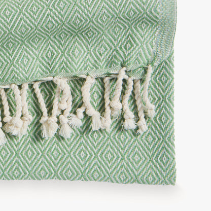 POKOLOKO Diamond Hand Towel #color_thyme-diamond