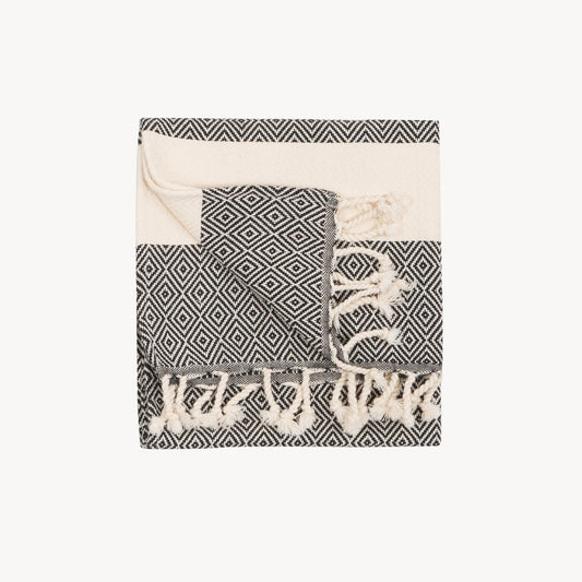 POKOLOKO Diamond Hand Towel #color_carbon-diamond