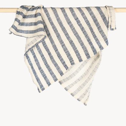 POKOLOKO Sailor Muslin Baby Blanket #color_sailor-denim