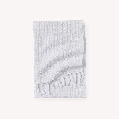 POKOLOKO Stonewashed Waffle Hand Towel #color_stonewashed-salt