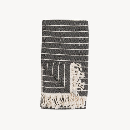 POKOLOKO Striped Bamboo Towel #color_monochrome-striped-bamboo
