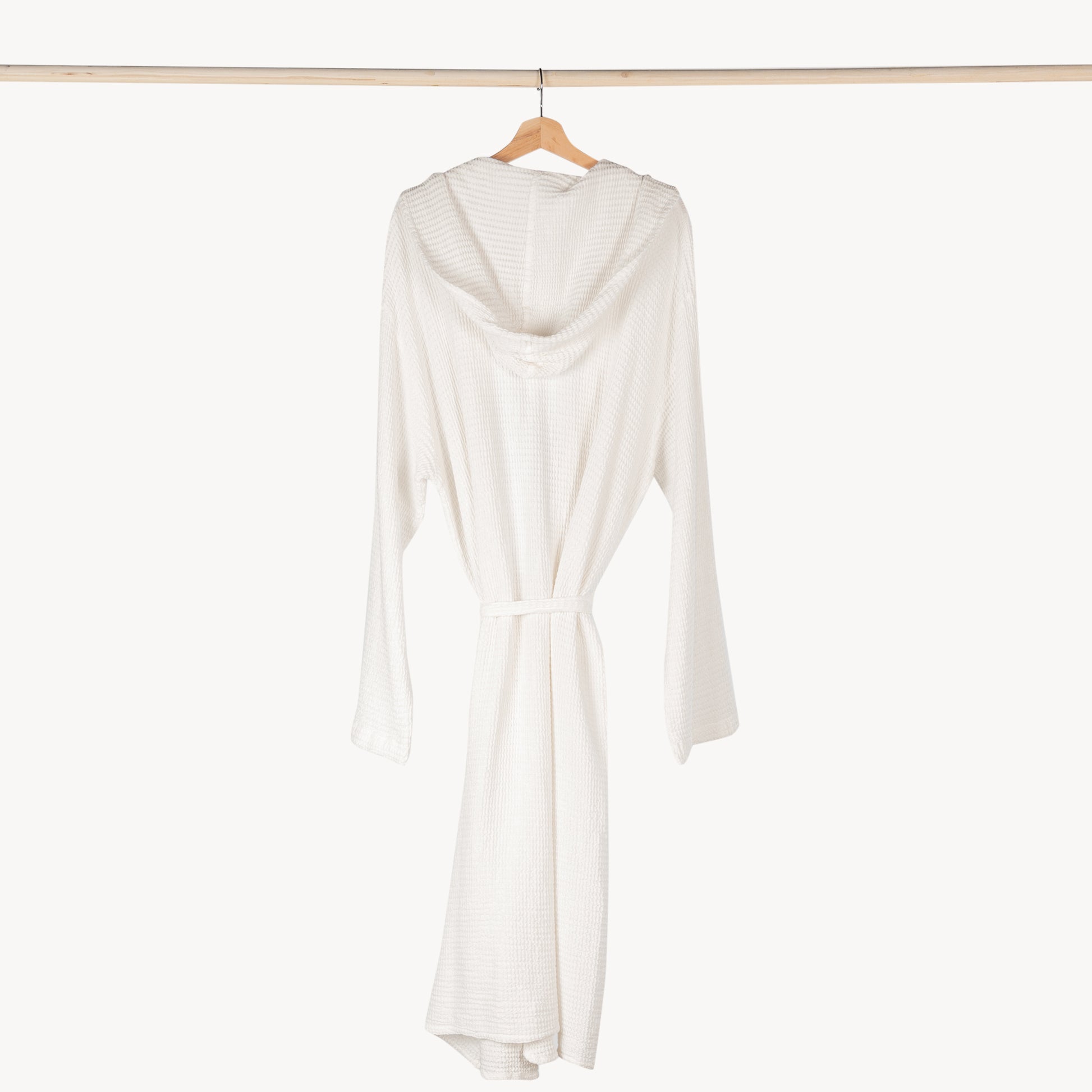 POKOLOKO Wave Bamboo Robe #color_white