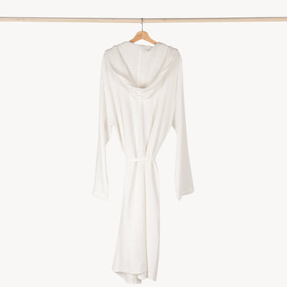 POKOLOKO Wave Bamboo Robe #color_white