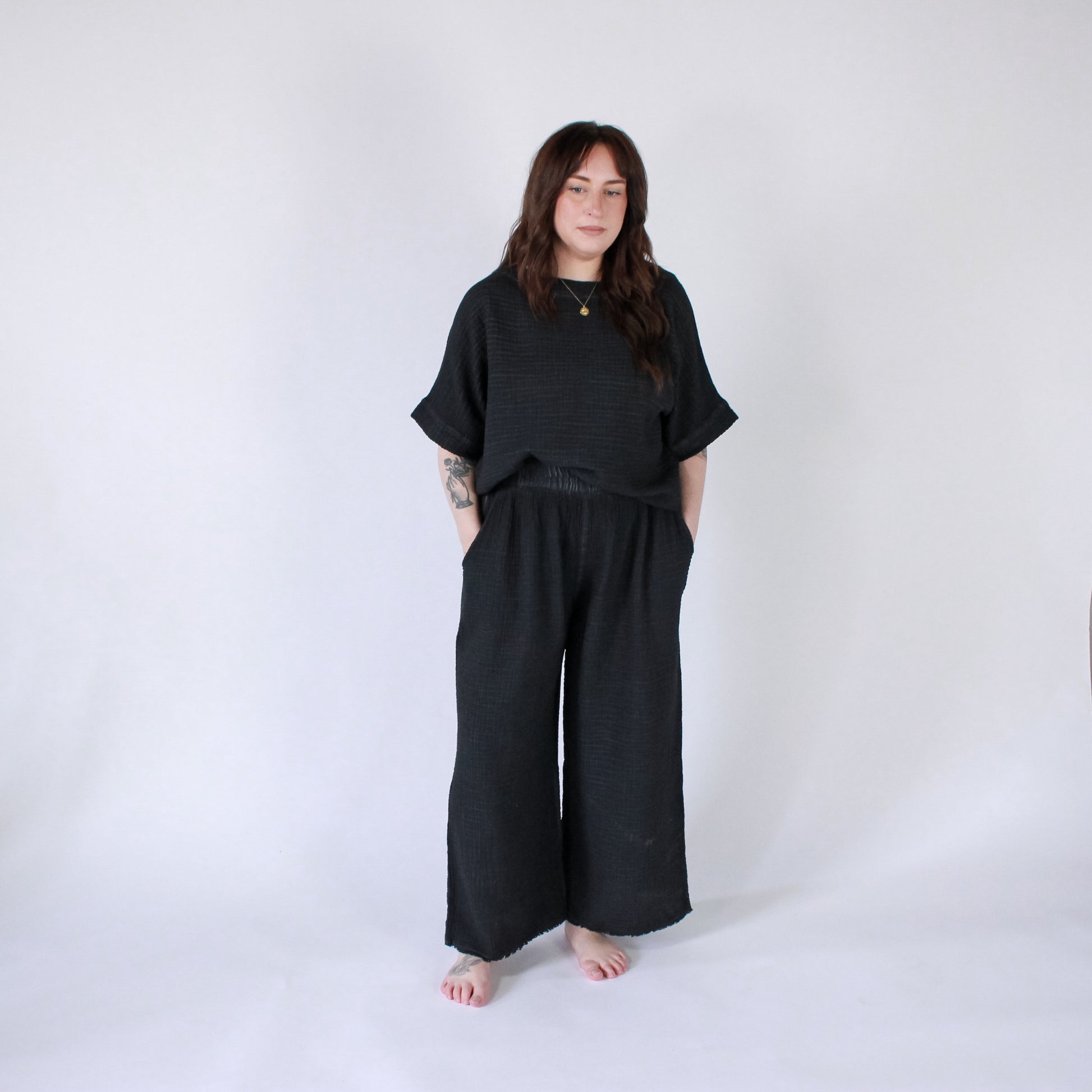 POKOLOKO Crinkle Boat Top #color_crinkle-black