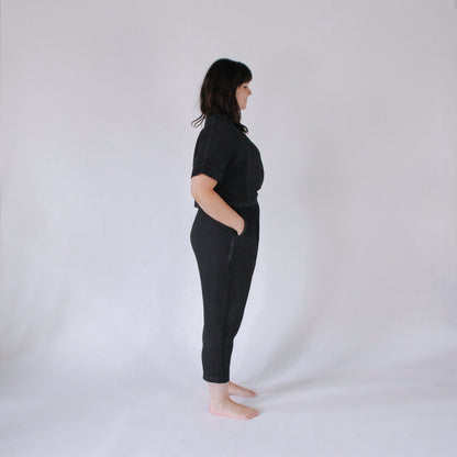 POKOLOKO Crinkle Slouchy Pants #color_crinkle-black