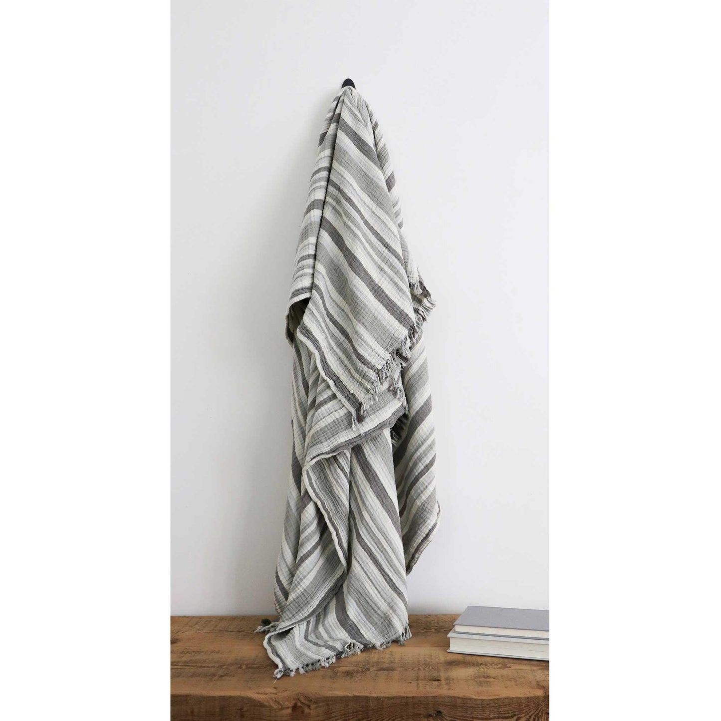 POKOLOKO Crinkle Striped Throw #color_striped-dala